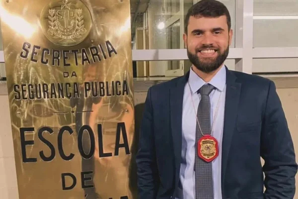 Imagem colorida de delegado assassinado - Metrópoles