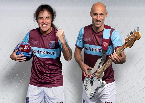 Iron Maiden lança uniforme em parceria com West Ham
