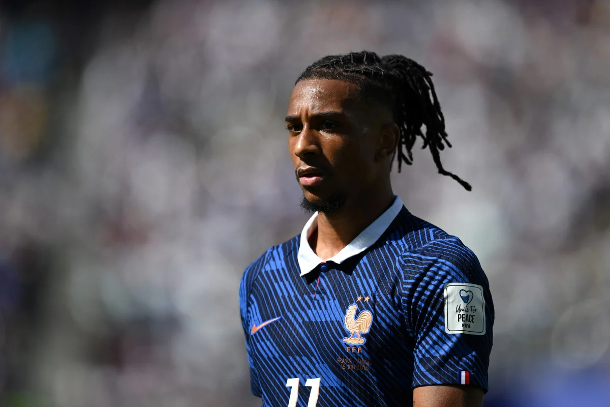 Olise com a camisa da França na Copa do Mundo Olise com a camisa da França na Copa do Mundo