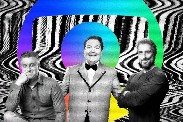 Arte Metrópoles Faustão Huck Mion