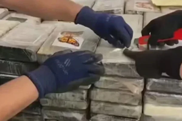 Imagem colorida de cocaína