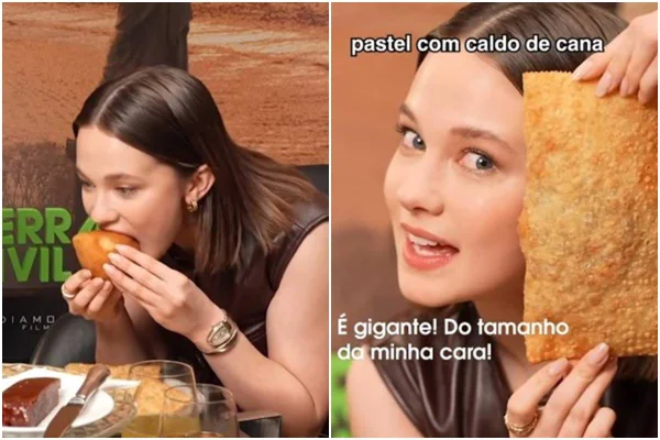 Vídeo. Wagner Moura apresenta coxinha a Cailee Spaeny, de Guerra Civil
