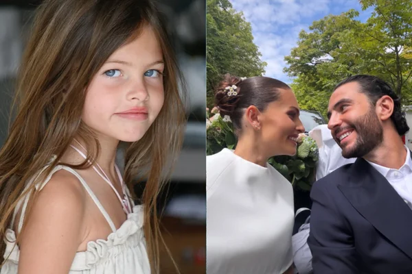 Modelo conhecida como "a menina mais bonita do mundo" se casa em Paris