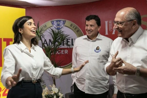 Tabata Amaral, Floriano Pesaro e Geraldo Alckmin