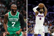 Jalen Brown e Paul George trocam de equipes Jalen Brown e Paul George trocam de equipes