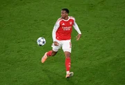 Gabriel Magalhães atuando pelo Arsenal na Champions League