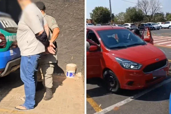 imagem colorida motorista preso ameaça passageira