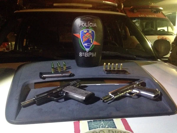 Polícia Militar apreende pistolas americanas em Ceilândia