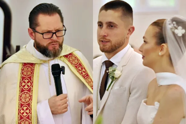 Padre viraliza ao elogiar noivo por ser "pau mandado"
