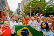 Presidente Lula durante ato ”Lula em São Paulo, O Brasil Pronto Pra Mais” na Avenida Paulista, em São Paulo Presidente Lula durante ato ”Lula em São Paulo, O Brasil Pronto Pra Mais” na Avenida Paulista, em São Paulo