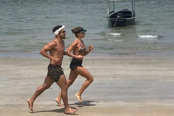 Caio Castro posta 1ª foto com Grazi e fãs comemoram: “Surtando”