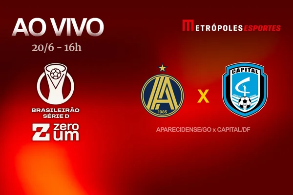 Série D ZeroUm: Metrópoles transmite Aparecidense-GO x Capital-DF