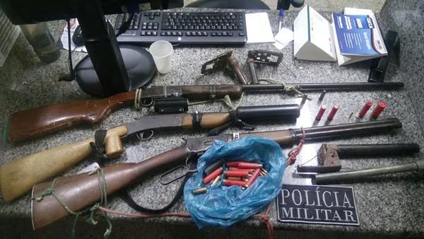 PM bate recorde e apreende 46 armas de quinta (28/1) a segunda-feira (1º/2)