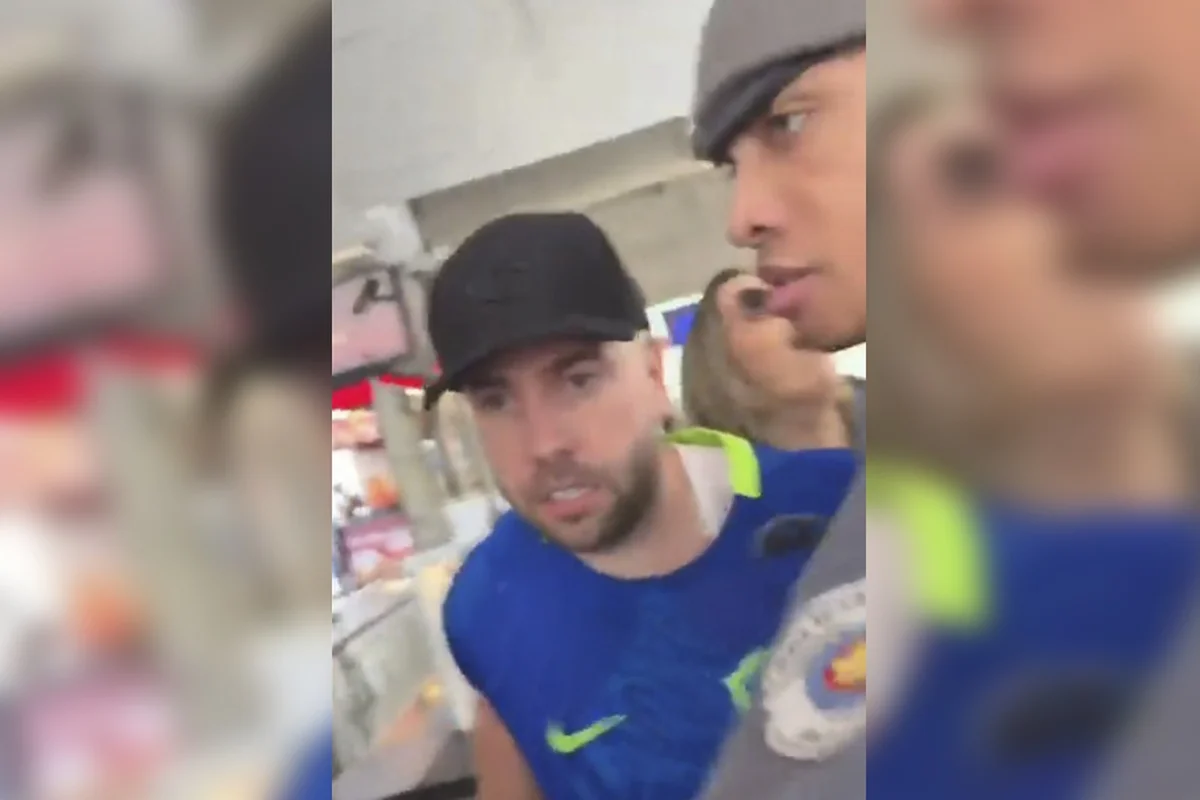Policial libera homem que agrediu mulher com três socos em estação de Metrô Policial libera homem que agrediu mulher com três socos em estação de Metrô