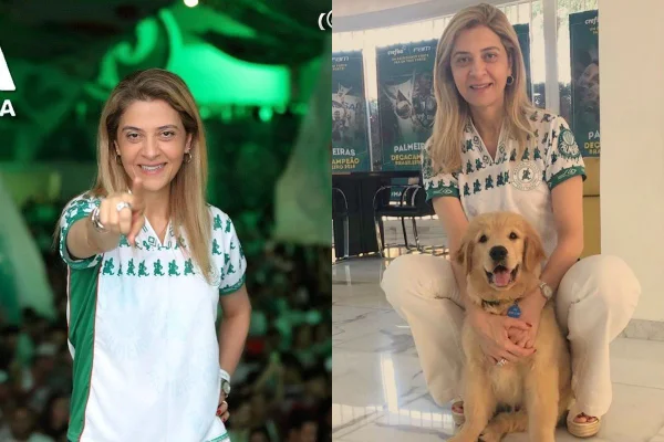 Leila Pereira, presidente do Palmeiras - Metrópoles