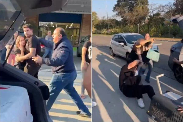 Foto colorida do deputado estadual de São Paulo Rafael Saraiva (União Brasil) agredido em feira de cachorros - Metrópoles