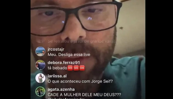 Print da live do Senador Jorge Seif