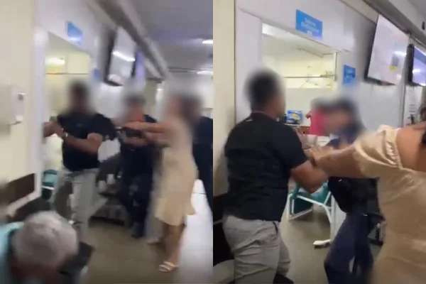 Sem atendimento, paciente se revolta e abre rombo em parede de hospital com socos