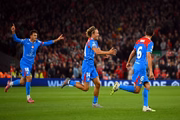 Llorente marcou os dois gols do Atlético de Madrid