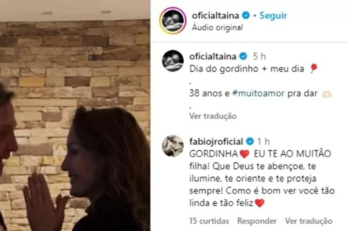 Fábio Jr. se declara para filha após polêmica com Fiuk Fábio Jr. se declara para filha após polêmica com Fiuk