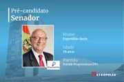 Esperidião Amin, pré-candidato ao Senado de Santa Catarina pelo PP Esperidião Amin, pré-candidato ao Senado de Santa Catarina pelo PP