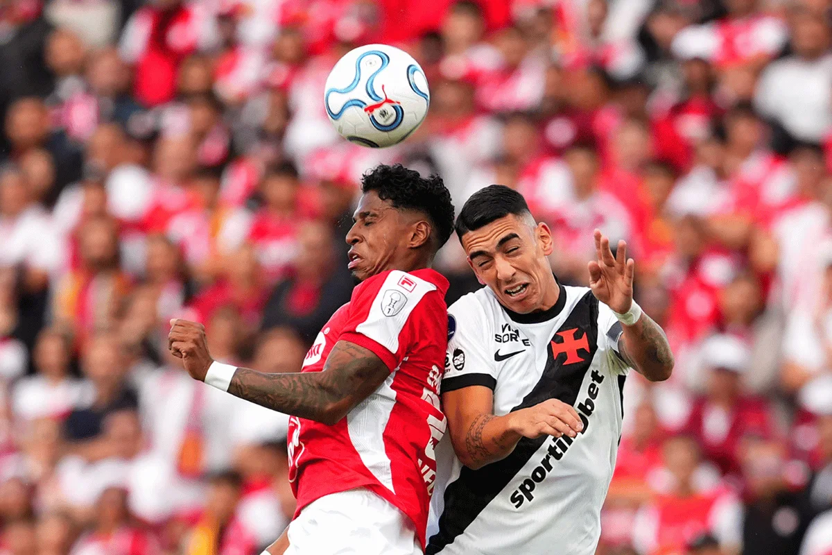 O confronto entre Santa Fé e Vasco foi válido pela Copa Sul-Americana O confronto entre Santa Fé e Vasco foi válido pela Copa Sul-Americana