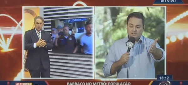 Repórter do SBT é agredido e apresentador de jornal deixa estúdio
