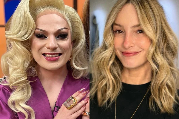 Montagem colorida de Lorelay Fox e Claudia Leitte - Metrópoles