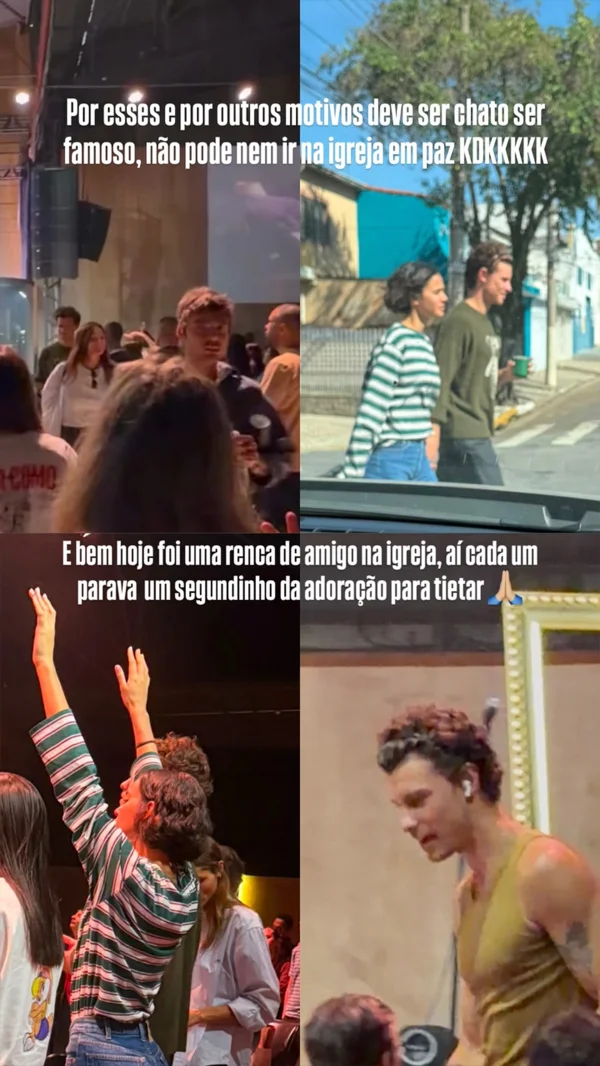 Shawn Mendes vai à igreja com Bruna Marquezine e é tietado por fãs - destaque galeria Shawn Mendes vai à igreja com Bruna Marquezine e é tietado por fãs - destaque galeria
