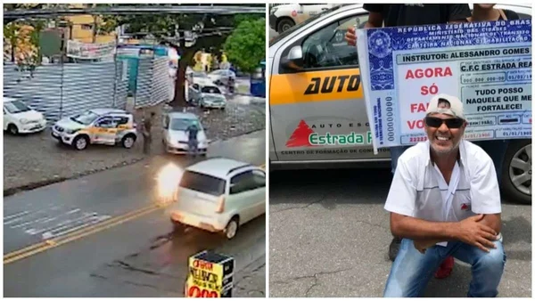 Veja: homem que arrastou instrutor de autoescola responde em liberdade