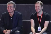 Boninho e Tiago Leifert