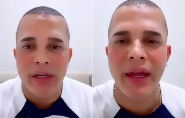Montagem colorida de duas fotografias do influenciador digital Ramhon Dias, que teve prisão temporária decretada
