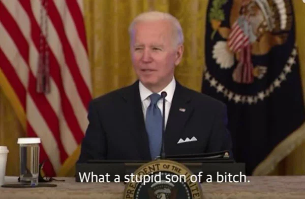 Vídeo: Biden xinga jornalista da Fox News de “filho da puta estúpido”