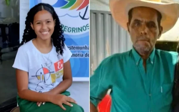 imagem colorida adolescente morta a pauladas por tio de consideração em goias