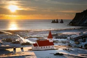 Víkurkirkja, Igreja de Vík í Mýrdal, no sul da Islândia Víkurkirkja, Igreja de Vík í Mýrdal, no sul da Islândia