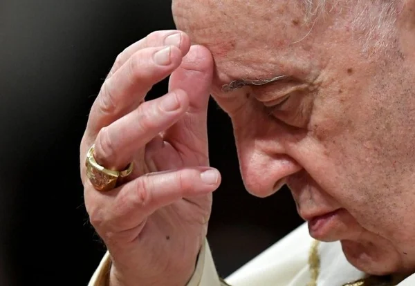 Papa Francisco durante missa de Natal, em 24/12/2022