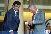 Encontro de Tamim bin Hamad com o então príncipe Charles, em 2014 Encontro de Tamim bin Hamad com o então príncipe Charles, em 2014