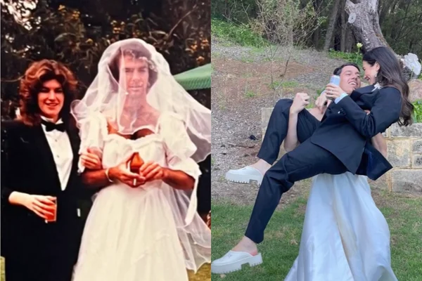 Casal recria tradição de casamento dos pais e encanta internautas