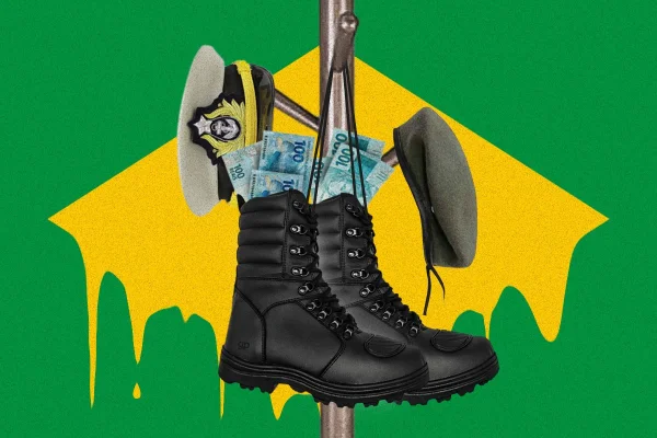 Imagem colorida de arte sobre pensões militares