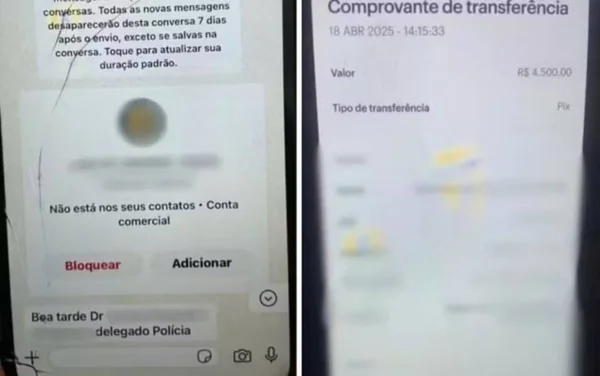 imagem colorida mulher sofre golpe dentro da delegacia goias