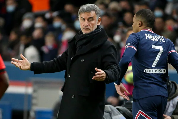 Cristophe Galtier e Mbappé