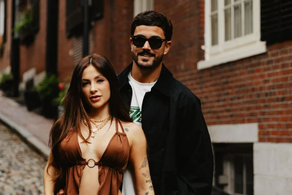 Foto colorida de Nathalia Valente e Yuri Meireles - Metrópoles