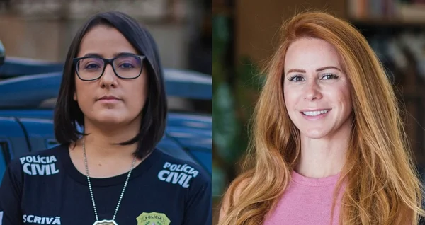 Montagem da fotos das servidoras públicas que ganharam prêmio alemão. A policial civil Ana Rosa (a esquerda) e a servidora Luana de Faria (a direita) - Metrópoles