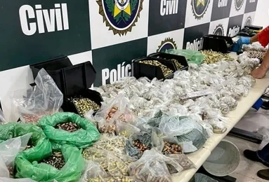 Munição de traficante de armas no RJ
