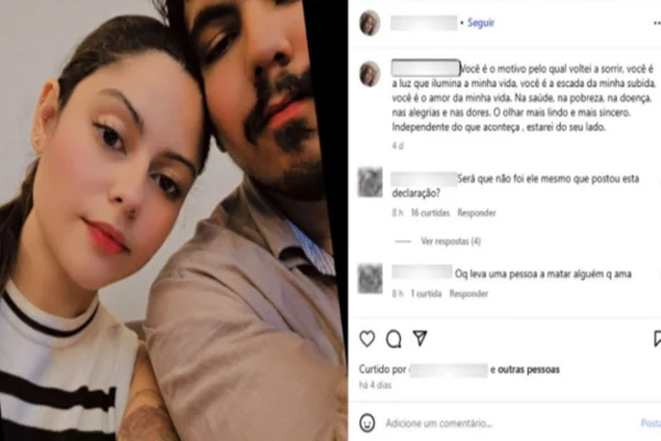 Imagem colorida, Ana Paula Abreu usou as redes sociais para se declarar ao namorado, Lucas Franca Rodrigues, quatro dias antes de ser morta-Metrópoles