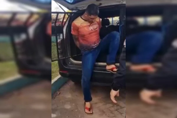 Homicida reage à prisão, tenta pegar arma e é contido com jiu-jítsu