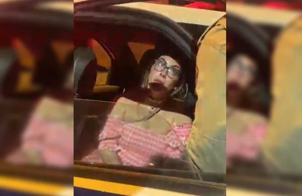 Vídeo: bêbada, filha de juíza senta em viatura e impede patrulha da PM