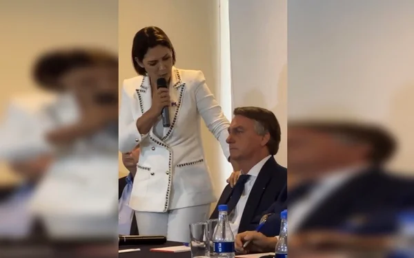 Vídeo: em reunião do PL, Bolsonaro chora com apoio de Michelle
