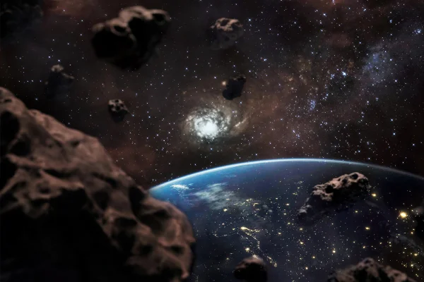 Imagem colorida mostra asteroide - Metrópoles