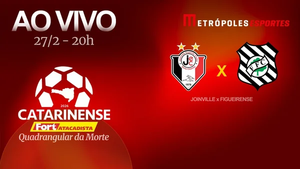 Catarinense 2026: veja Joinville x Figueirense ao vivo no YouTube